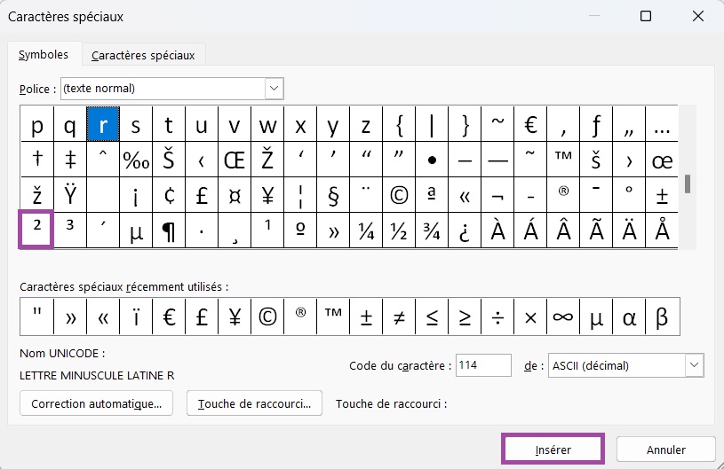 Comment Faire Le Symbole Au Carr AFCBA