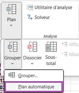 Menu Plan automatique sur Excel
